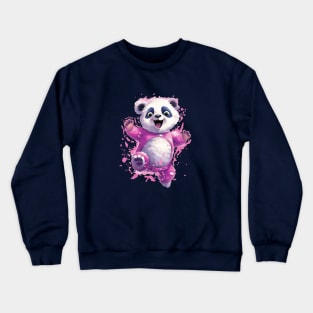 Pink Panda Crewneck Sweatshirt